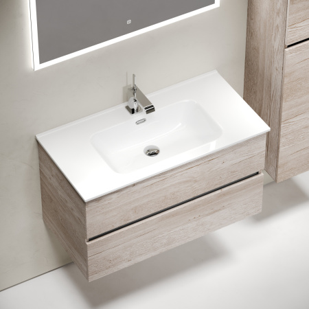 Тумба под раковину Sancos Urban UR90EG 90х50 подвесная цвет коричневый